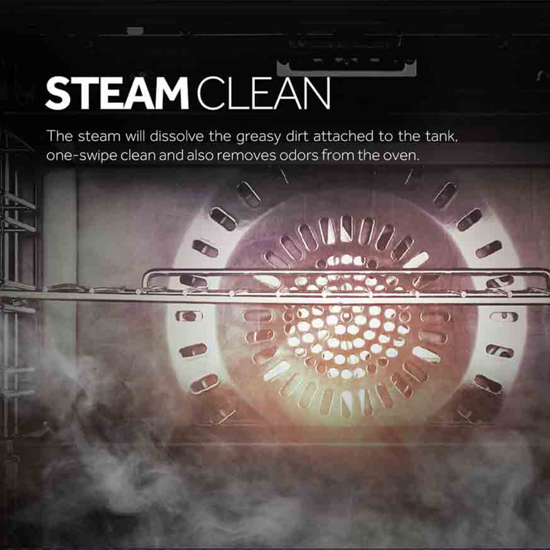 HAIER 80L Built-In Oven HO-HT16S5 | Automatic Recipe Function | Multi Step Setting | Steam Clean | Oven with 2 Year Warranty