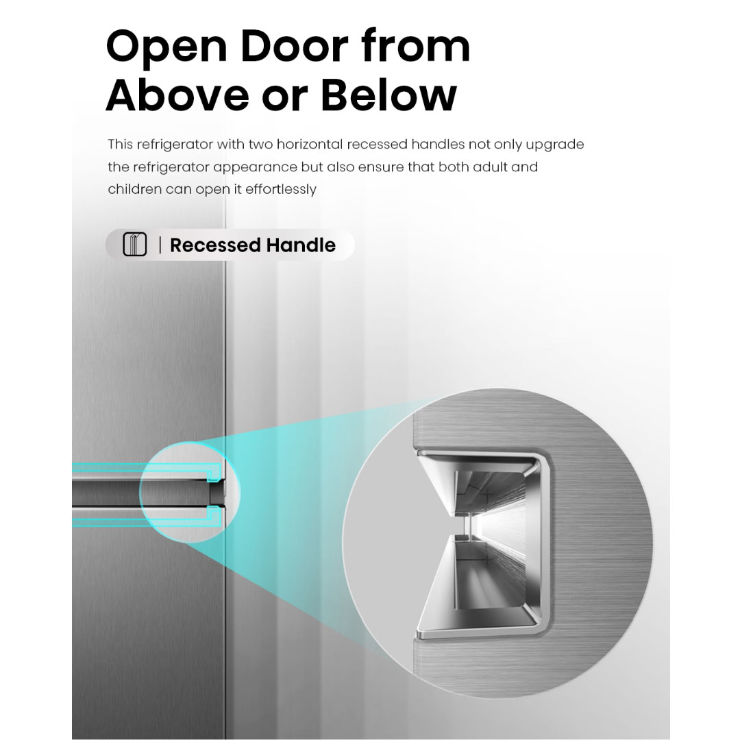 HISENSE 780L Side by Side Inverter Refrigerator RS868N4ASV | Deodorizing Filter | Electronic Touch Control | Led Lighting | Refrigerator with 3 Years Warranty