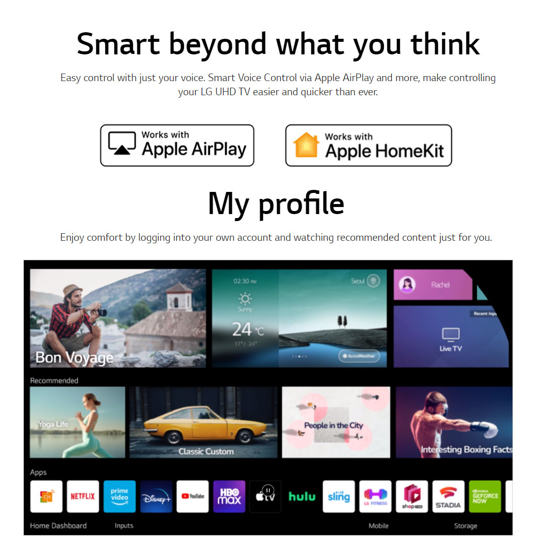 LG 60" 4K UHD Smart TV with AI ThinQ 60UQ8050PSB | AI Sound | Wi-Fi | Filmmaker Mode | Netflix | HDR | Smart TV with 2 Year Warranty