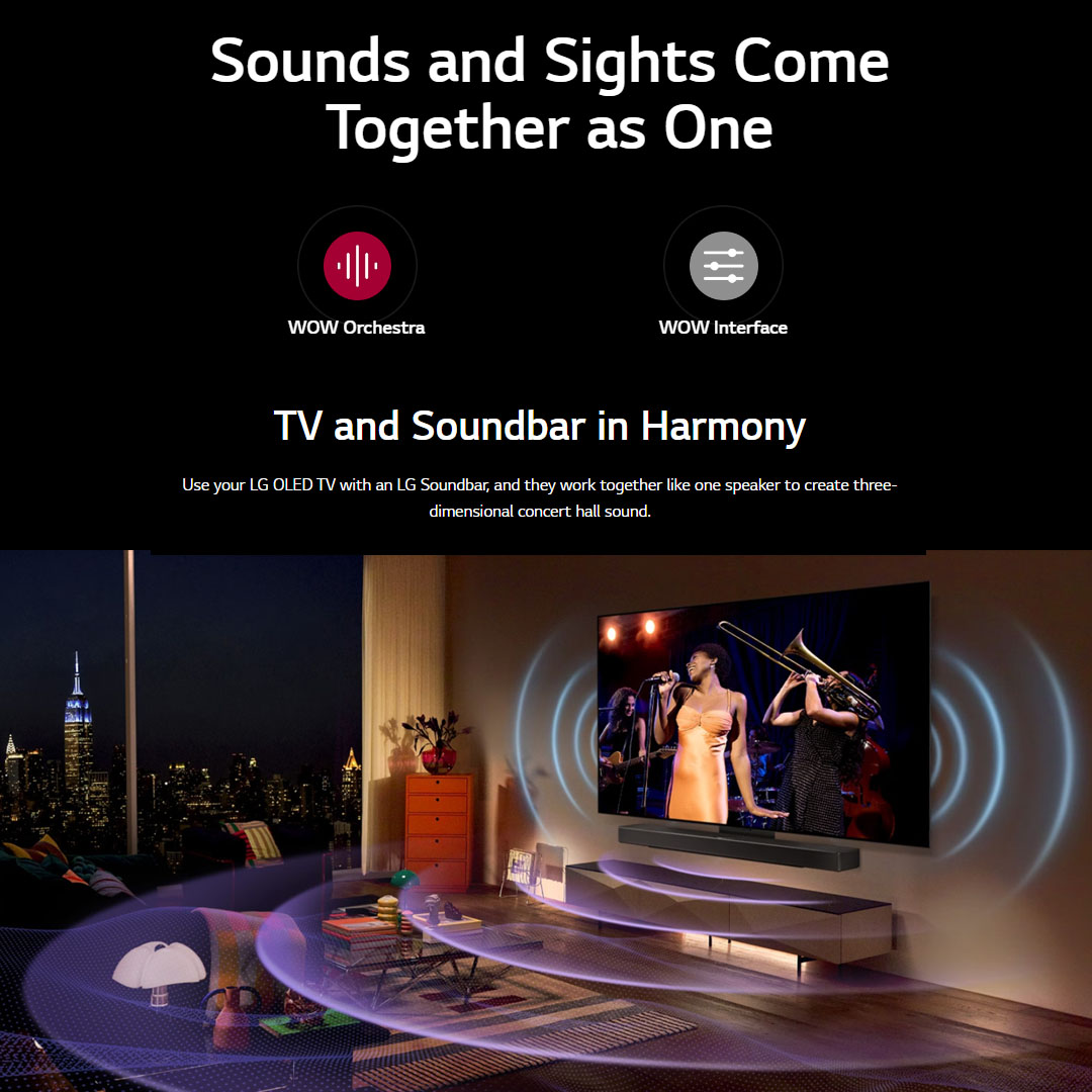 LG 77" 4K UHD Smart TV with AI ThinQ OLED77C3PSA | Self-Lit OLED evo | α9 AI Processor 4K Gen6 | Brightness Booster Powering a Brighter | Hands-Free Voice Recognition | Smart TV with 2 Year Warranty