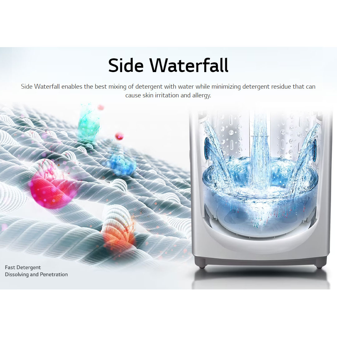 LG 8KG Top Load Smart Inverter Washing Machine T2108VS3M | Smart Motion | TurboDrum | Smart Diagnosis™ | Washing Machine with 1 Year Warranty