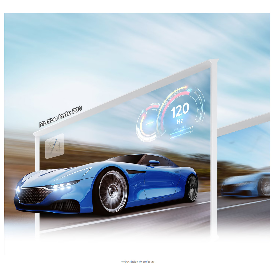 SAMSUNG 43" The Serif 4K Lifestyle Smart QLED TV QA43LS01BAKXXM | 360 All Round Design | Matte Display | Powerful Sound | Detachable Stand | Smart TV with 2 Year Warranty