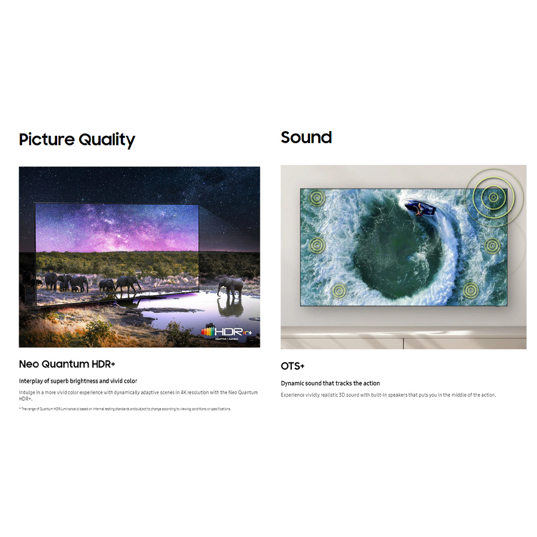 SAMSUNG 85" 4K UHD Smart NEO QLED TV QA85QN95CAKXXM | Infinity One Design | Dolby Atmos | Smart Hub | SmartThings | HDR | HDMI | Smart TV with 2 Year Warranty