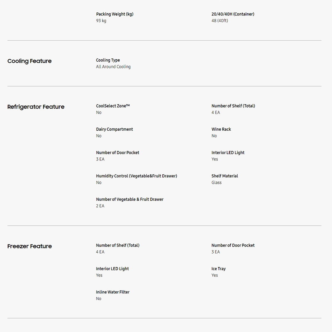 SAMSUNG 550L Side by Side Digital Inverter Refrigerator with Modern and Sleek Design RS52B3000M9/ME | All Around Cooling | Power Freeze | Deodorizing Filter | Refrigerator with 1 Year Warranty