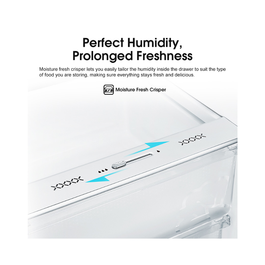 HISENSE 620L Side by Side Inverter Refrigerator RS688N4AWU | Digital Sensor | Double Cooling | Deodorizing Filter | Electronic Touch Control | Multi-Air Flow | Refrigerator with 3 Year Warranty