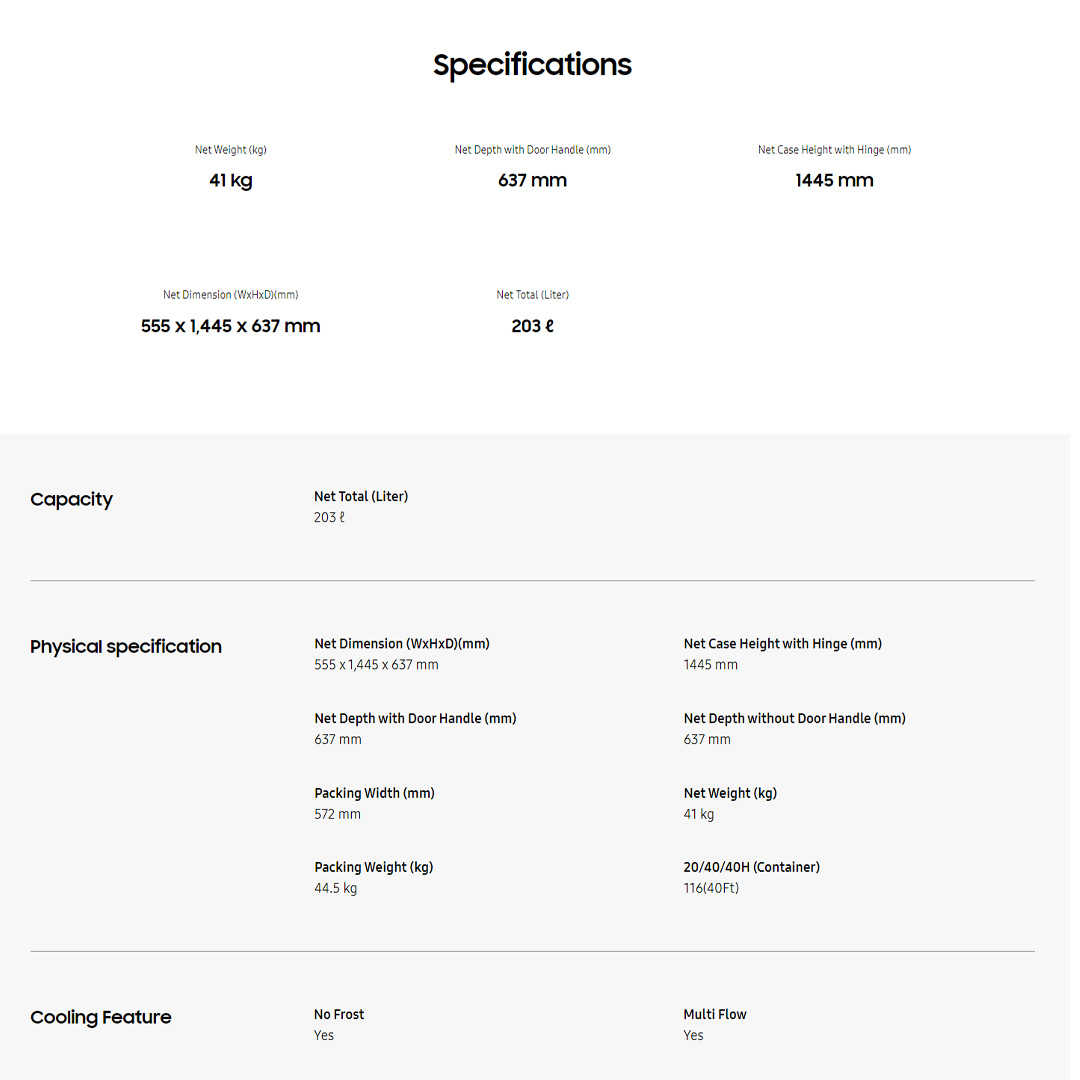 SAMSUNG 220L 2 Doors Top Mount Digital Inverter Refrigerator RT19M300BGS/ME | All-Around Cooling | Less Energy Consumption | Less Noise | No Frost | Refrigerator with 1 Year Warranty