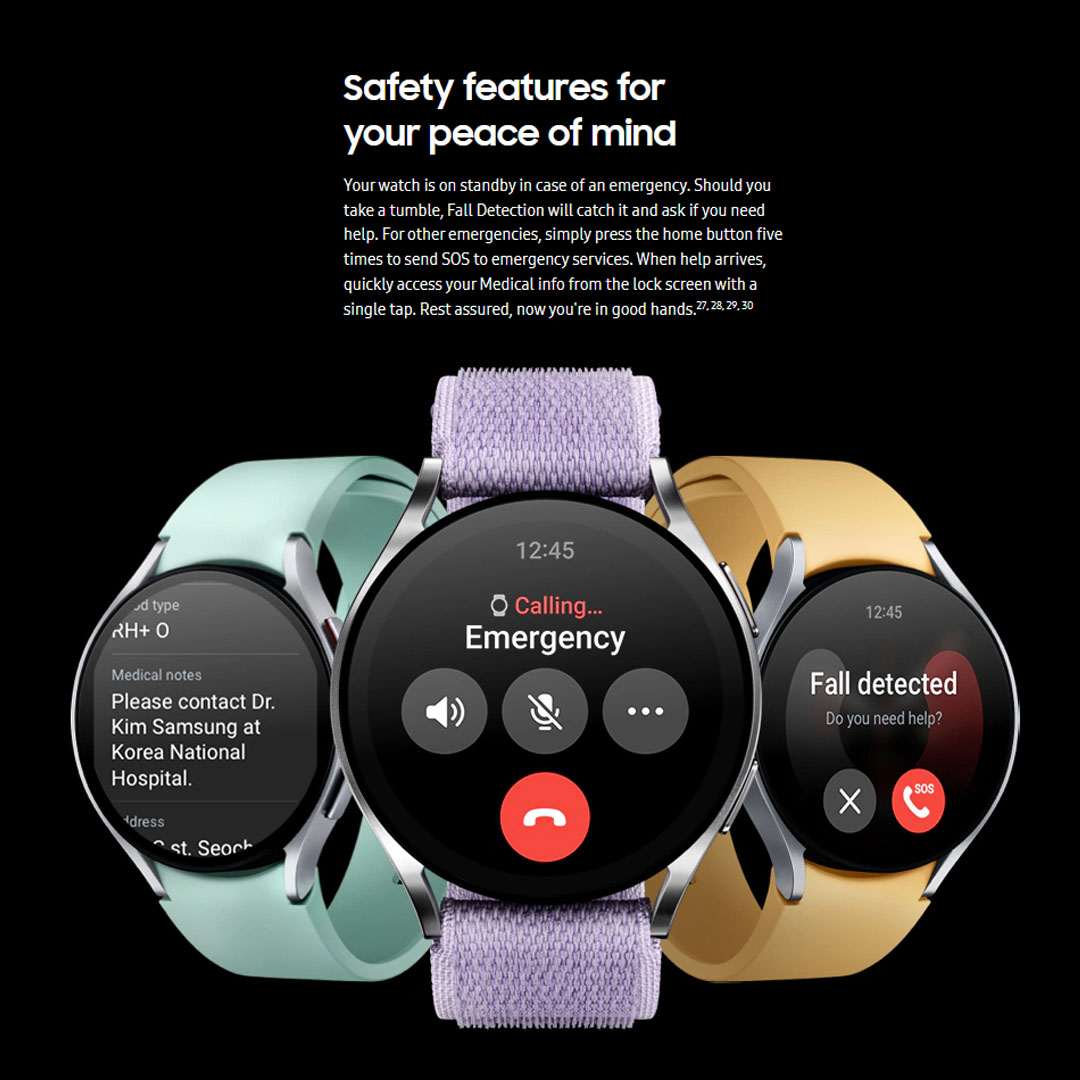 SAMSUNG Galaxy Watch6 Bluetooth 40mm / 44mm | Bluetooth v5.3 | 20% larger 30% slimmer | Sapphire Crystal Glass | Smart Watch with 1 Year Warranty