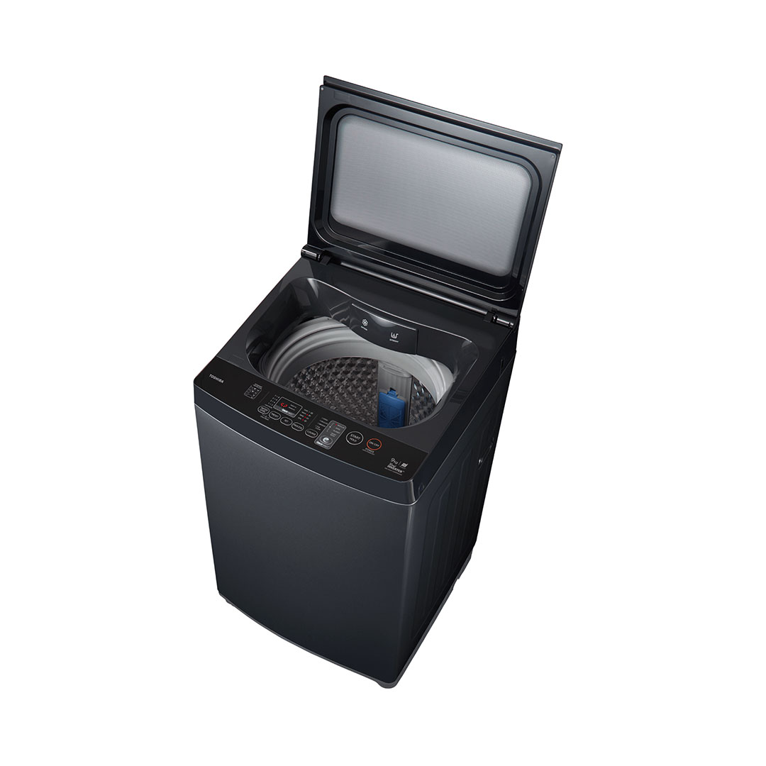 TOSHIBA 12KG Greatwaves Washer AW-DUK1300KM(SG) | Multi Programs | Tub Clean | Easy Kit | No Angular Design | Damping Lid | Child Lock | Heavy Wash | I Clean | Easy Kit | Washing Machine with 2 Year General & 3 Year Panel & 13 Year Motor Warranty