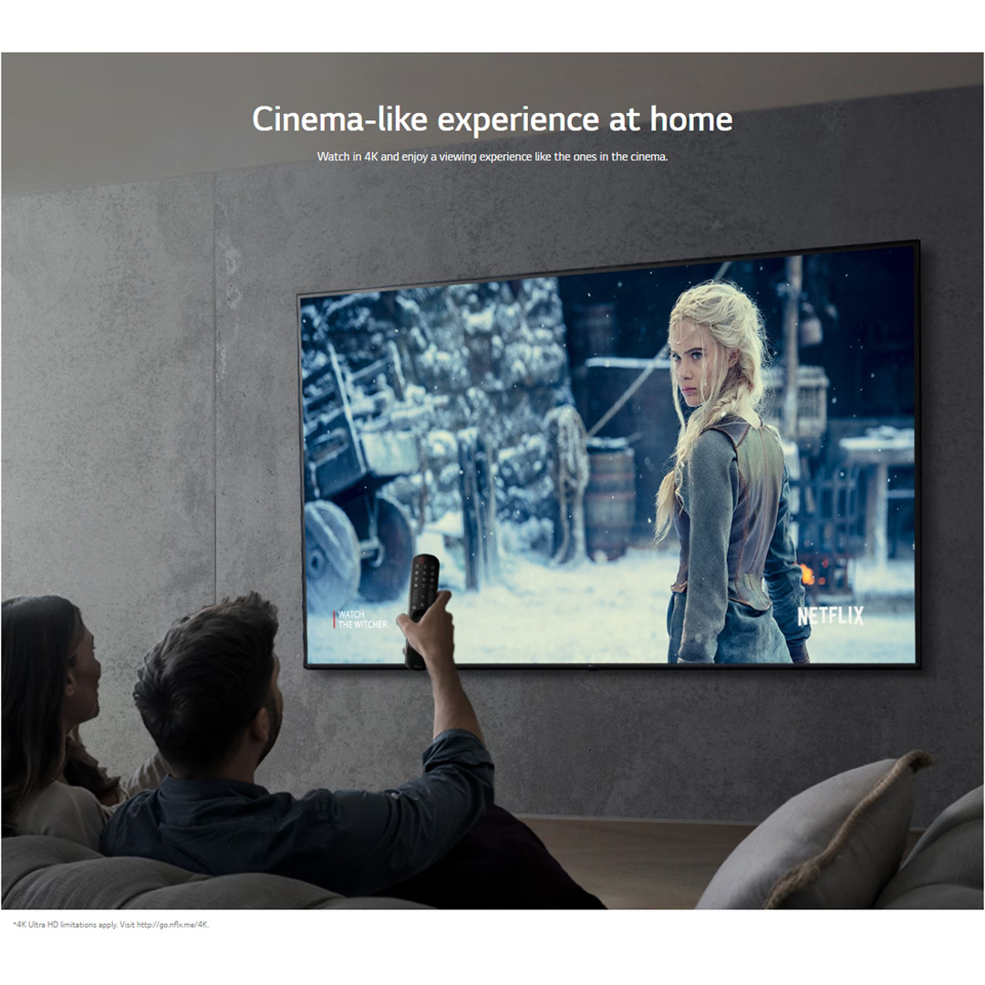 LG 65" 4K UHD Smart TV with AI ThinQ 65UQ8050PSB | AI Sound | Wi-Fi | Filmmaker Mode | Netflix | HDR | Smart TV with 2 Year Warranty