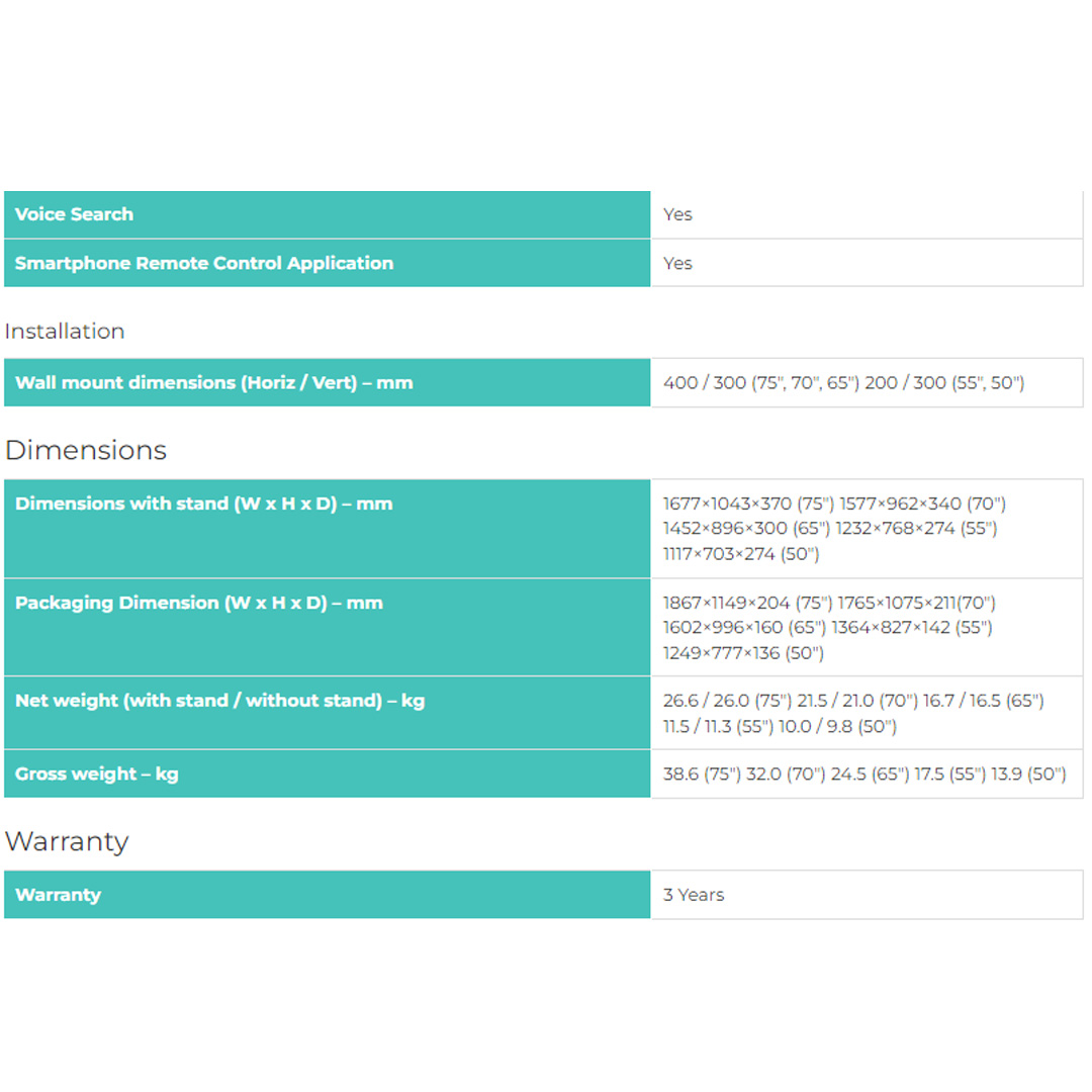HISENSE 50" 4K UHD Google LED TV 50A6500H | Google TV | Smartphone Remote Control | Timer On/ Off  | Voice Search | Google TV With 3 Year Warranty