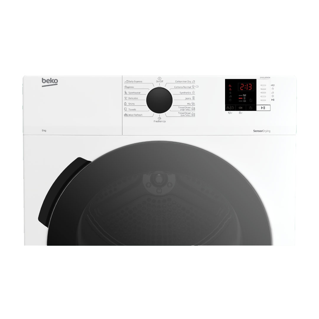 Beko 9KG Air Vented Tumble Dryer DA9112RX0W | AquaWave | OptiSense Sensor Drying | Child Lock | Reverse Drum Action | Dryer with 2 Year Warranty