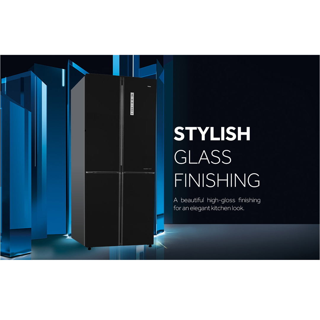 HAIER 516L 4 Doors DC Inverter Refrigerator HRF-IG525AM(GB) | No Frost | Touch LED | Door Pocket | Ice Maker | Humidity Control | Refrigerators with 2 Years Warranty