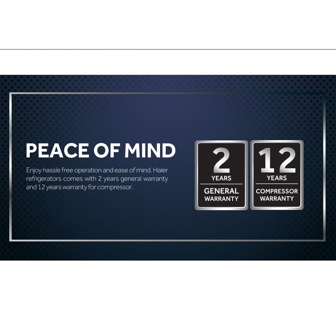 HAIER 628L Side By Side DC Inverter Refrigerator HRF-619SI(B) | No Frost | Touch LED | Door Pocket | Ice Maker | Humidity Control | Refrigerators with 2 Years Warranty