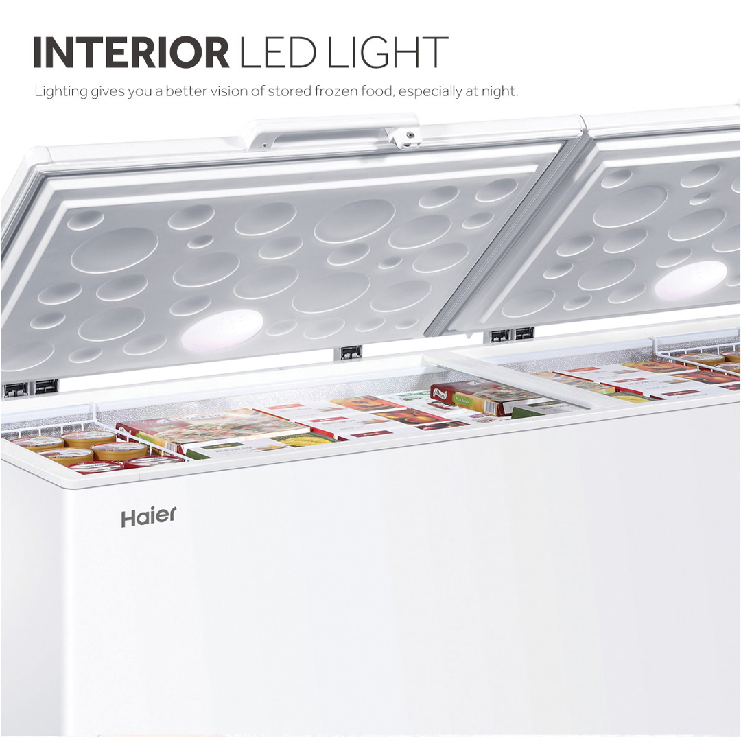 HAIER 332L/450L/535L/750L 6-in 1 Convertible Chest Freezer BD-328HP/BD-458HP/BD-568HP/BD-788HP | Fast Freezing | Convertible Cooling | PCM Metal Inner Plate | Freezer with 2 Year Warranty