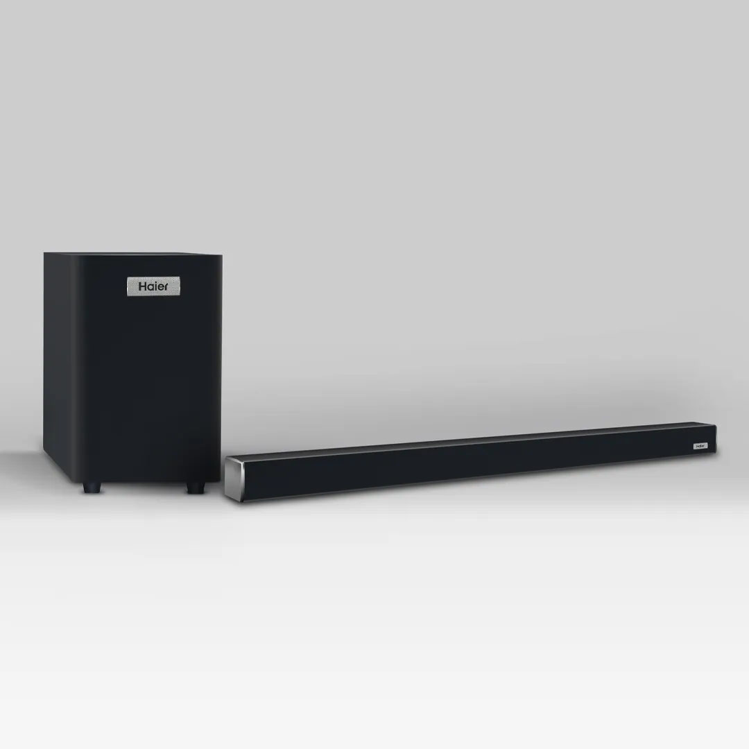 HAIER 120W Sound Bar HSD3A040B | Cinema Sound Effect | Independent Subwoofer | Easy Connection | HDMI ARC | Bluetooth |  Sound Bar with 1 Year Warranty