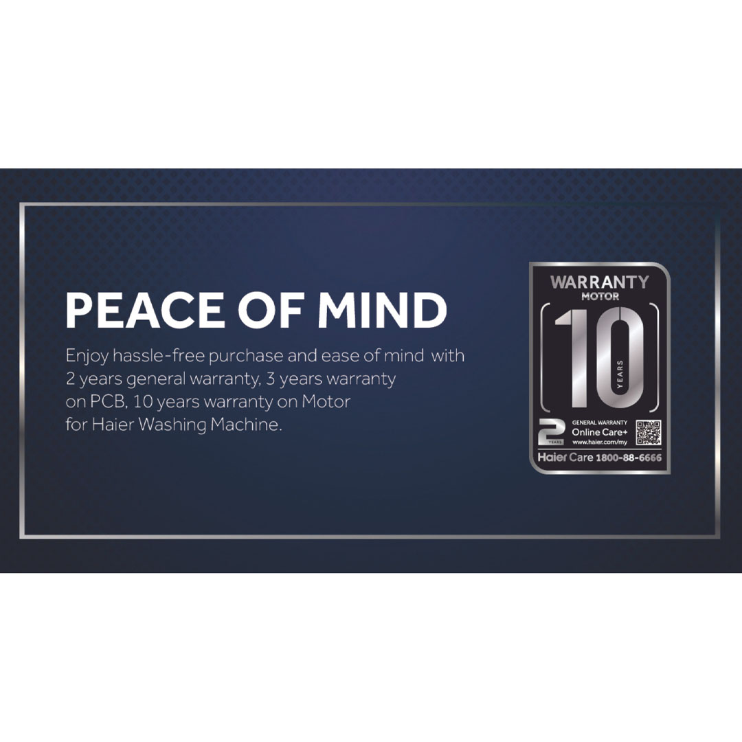 HAIER 15KG Top Load Washing Machines HWM150-1678ES6 | Rear Control Panel | Anti-Bacterial Pulsator | Pillow Drum | Washing Machine with 2 Year Warranty