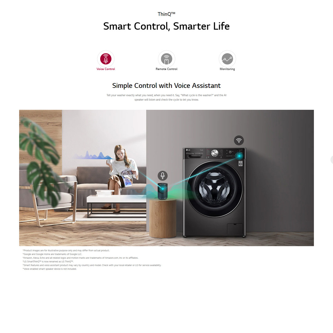 LG 11KG/7KG Front Load Washer Dryer with AI Direct Drive and Steam+ FV1411H3BA  | Turbowash 360° | Wi-Fi | Easy Care | Eco Hybrid | Tub Clean  | Speed Wash | Allergy Care | Turbo Dry | Washing Machine with 1 Year Warranty