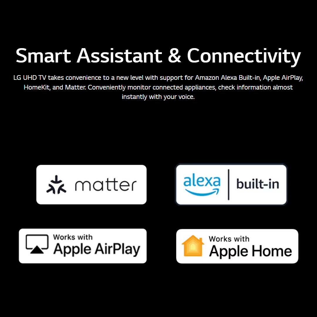 LG 75" 4K UHD Smart TV with AI ThinQ 75UR8050PSB | AI Sound | Wi-Fi | Filmmaker Mode | Netflix | HDMI | WebOS 23 |Smart TV with 2 Year Warranty