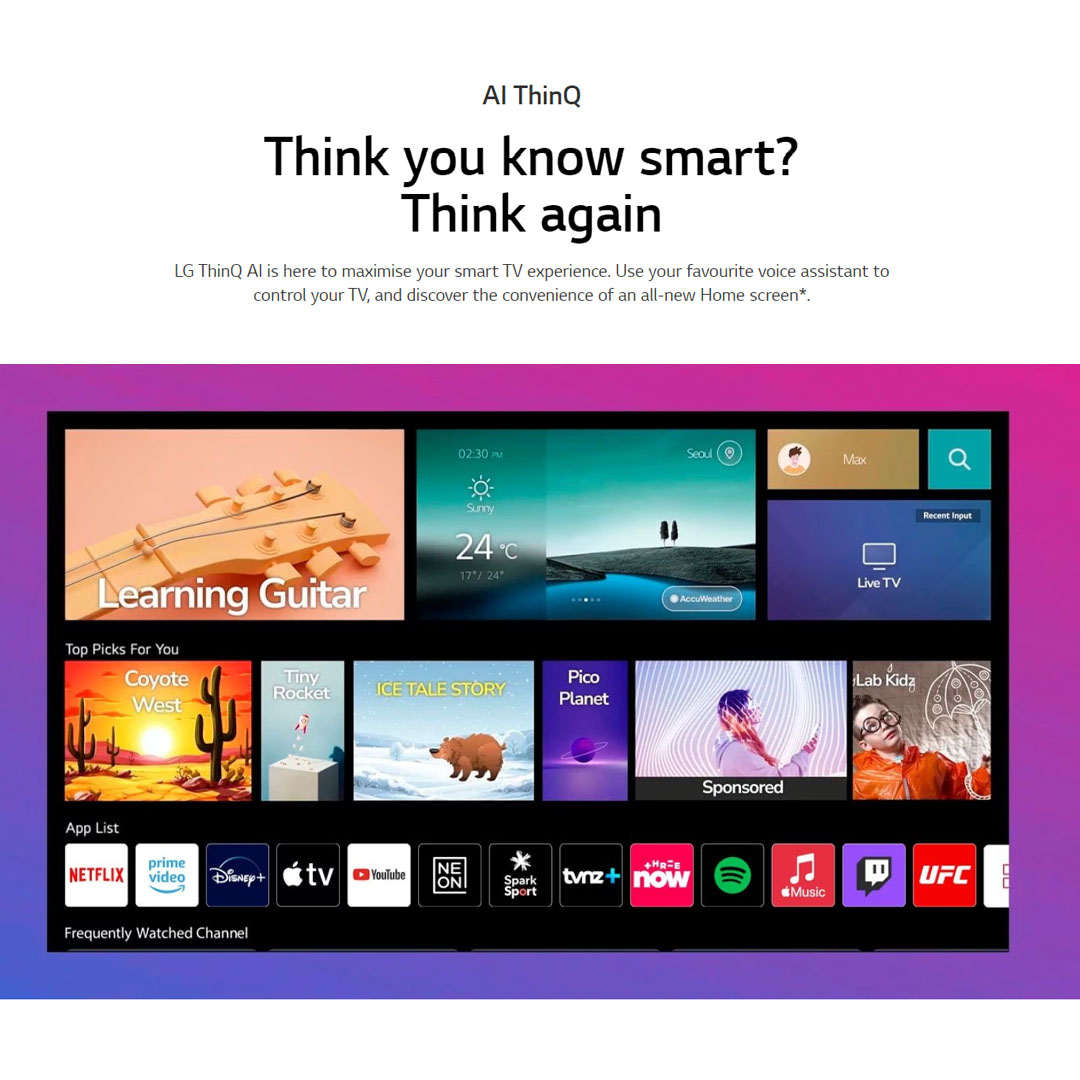 LG 86" QNED 8K MiniLED TV with AI ThinQ 86QNED99SQB | Wide Colour Gamut | HDR10 | webOS 22 | HDMI | USB | Smart TV with 2 Year Warranty