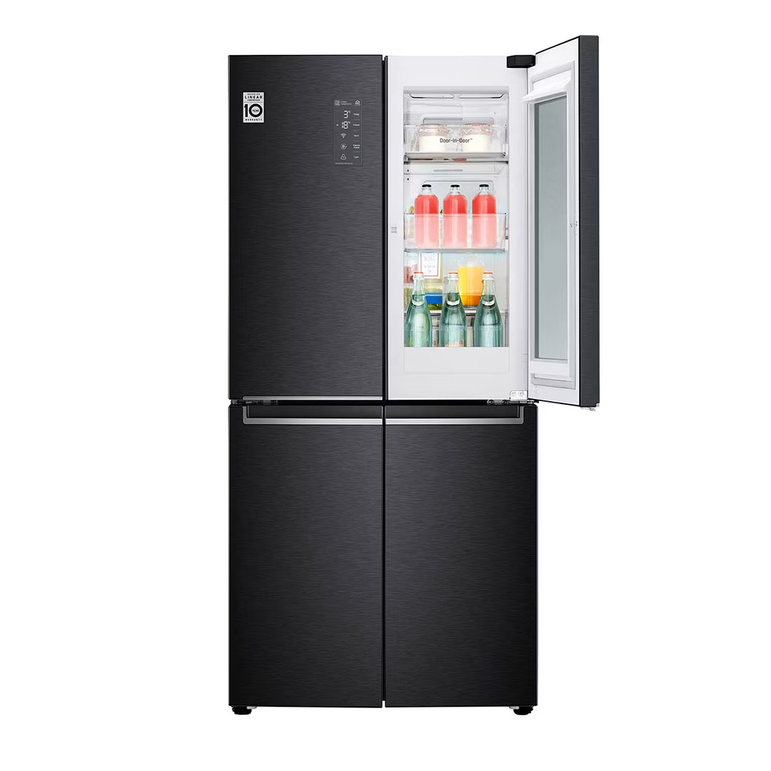 LG 595L Multi Doors with InstaView & Door-in-Door Smart Inverter Refrigerator GC-Q22FTQEB | Slim Fit | LINEAR Cooling™ | DoorCooling | Refrigerator with 1 Year Warranty