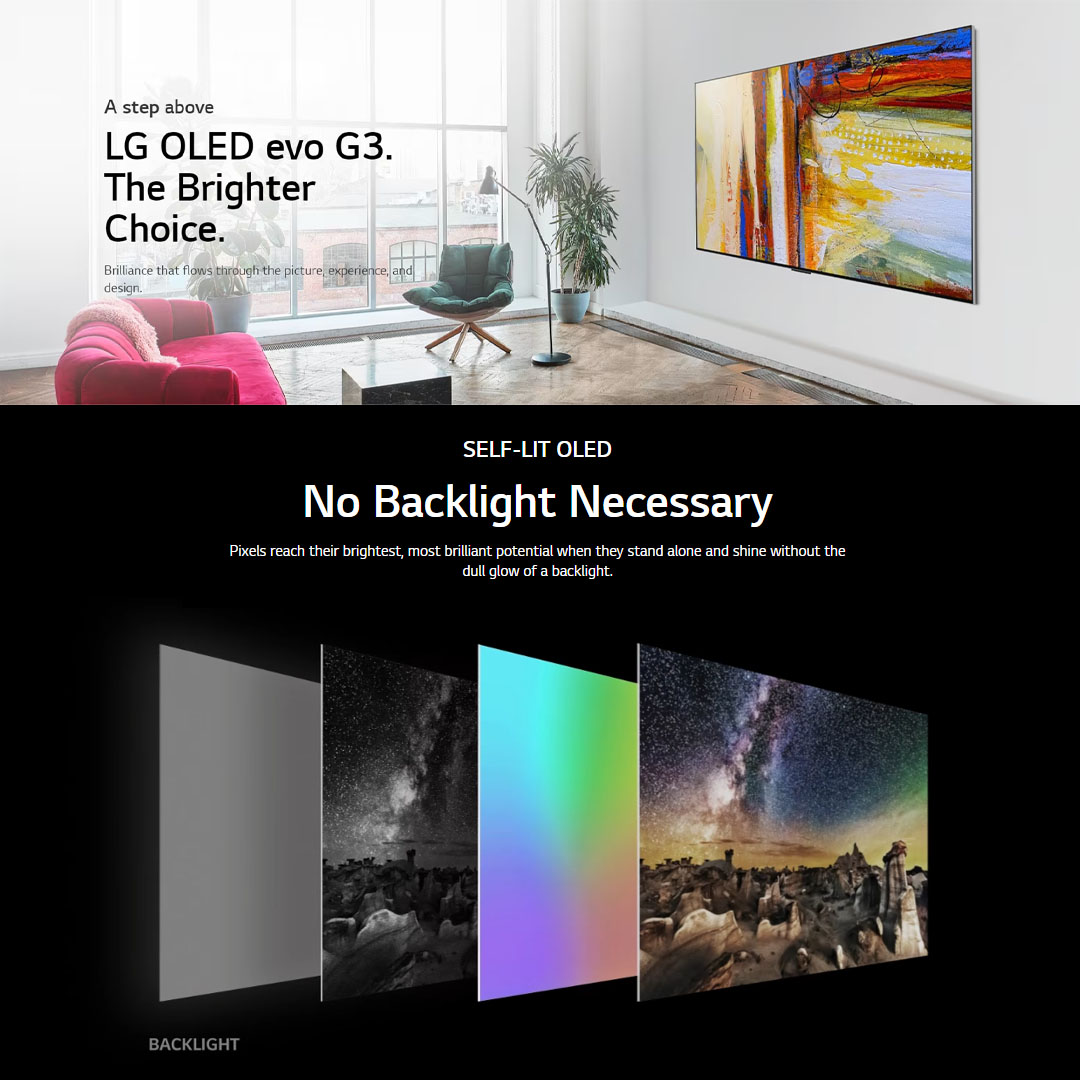 LG 55" 4K UHD Smart TV with AI ThinQ OLED55C3PSA | AI Super Upscaling 4K | AI Picture Pro | α9 AI Processor 4K Gen6 | Bluetooth | Dolby Vision | Ultra Slim Design | Smart TV with 2 Year Warranty