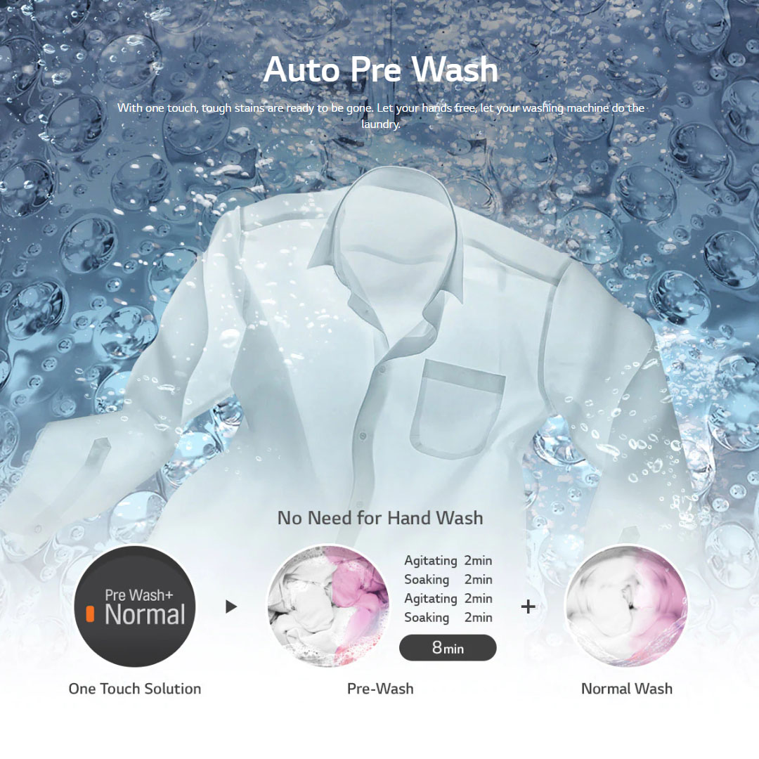 LG 13KG Top Load Smart Inverter Washing Machine T2313VSPM | TurboDrum | Punch+3 | Smart Diagnosis™ | Washing Machine with 1 Year Warranty