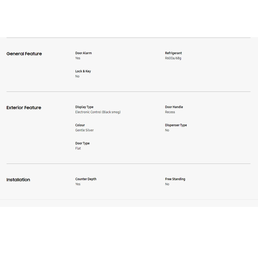 SAMSUNG 550L Side by Side Digital Inverter Refrigerator with Modern and Sleek Design RS52B3000M9/ME | All Around Cooling | Power Freeze | Deodorizing Filter | Refrigerator with 1 Year Warranty