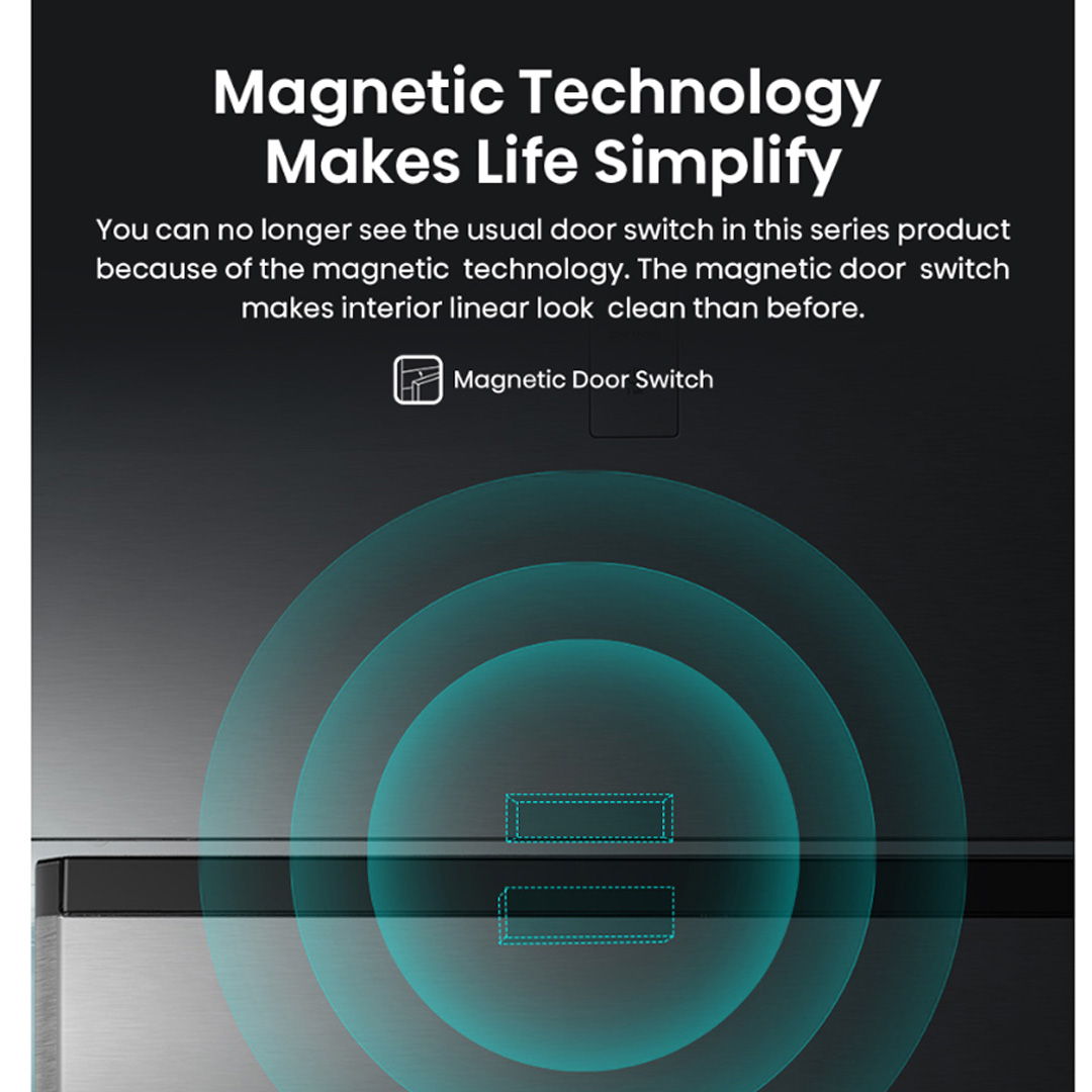 HISENSE 700L 2 Doors Top Mount Durable Inverter Refrigerator RT749N4ABVI | Digital Touch Control | Dual LED Lighting | Super Freeze | Fresh Zone | Multi-Air Flow | Magnetic Door Switch | Refrigerator with 3 Year Warranty
