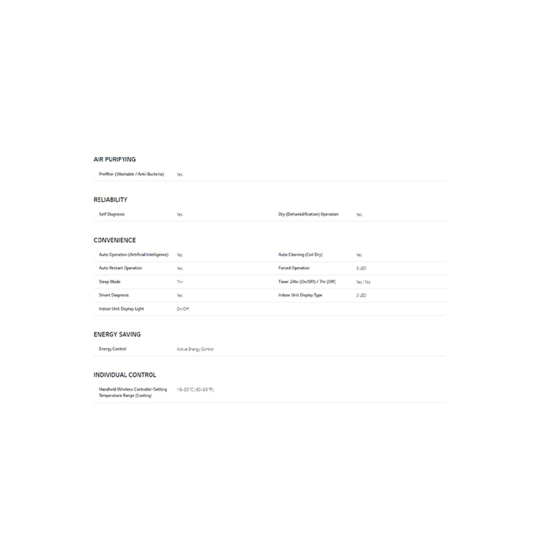 LG 1HP R32 Dual Inverter Wall Mount Air Conditioner S3NQ09WA5AB / S3UQ24K22PA | Faster Cooling | Energy Saving | Less Noise | Air Conditioner with 2 Year Warranty
