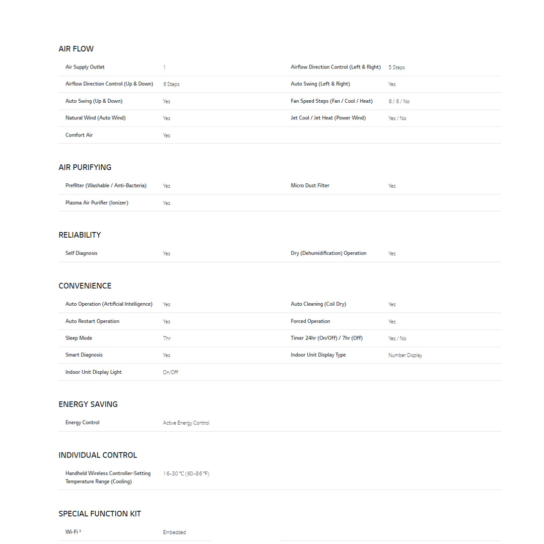LG 2HP R32 Dual Inverter Wall Mount Air Conditioner S3NQ18KL2PA / S3UQ18KL2PA | Faster Cooling | Energy Saving | Less Noise | Air Conditioner with 2 Year Warranty