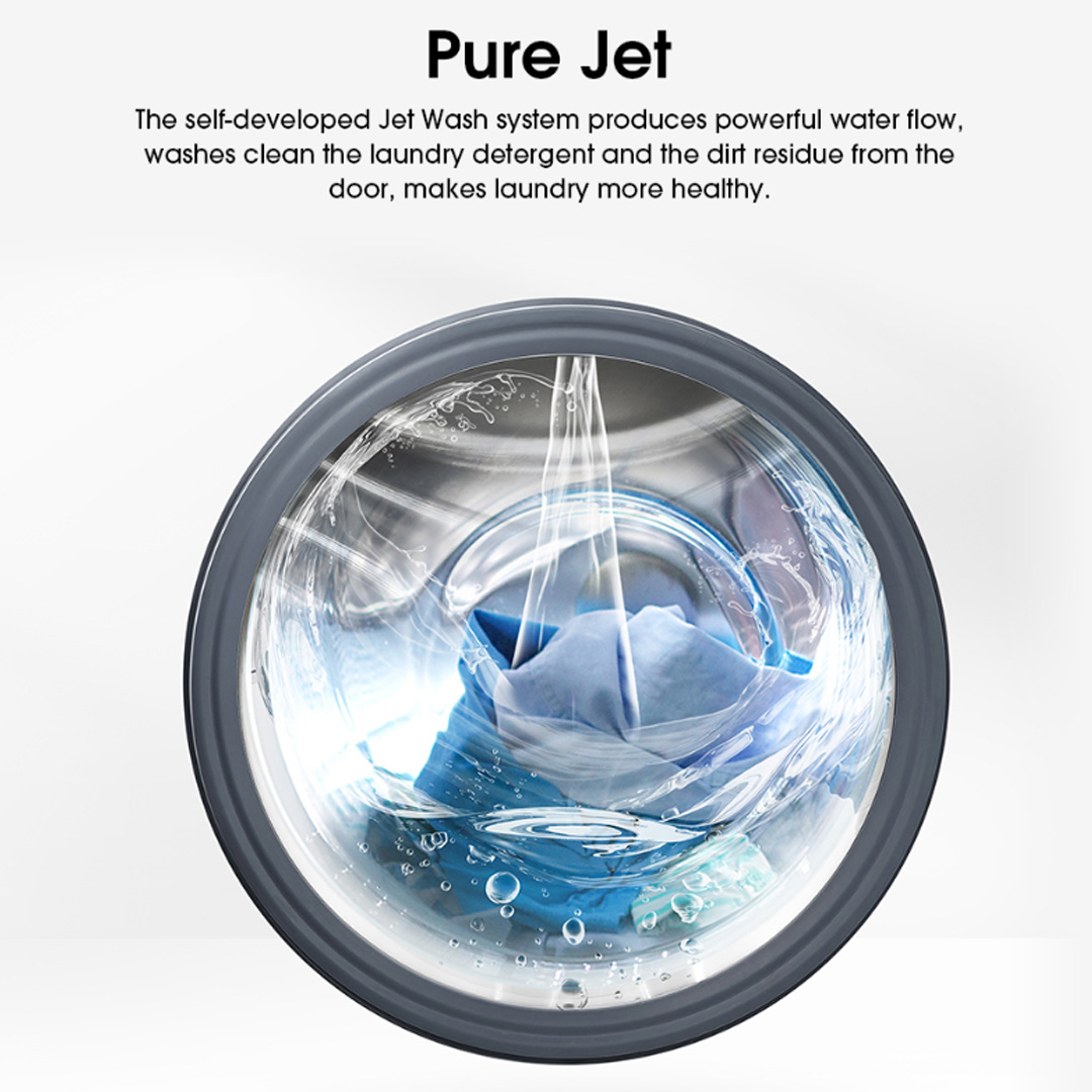 HISENSE 10.5KG/7KG Front Load DD Inverter Washer Dryer WD3Q1043BT | DD Inverter | WIFI Control | Pure Steam | Washer Dryer with 2 Years Warranty