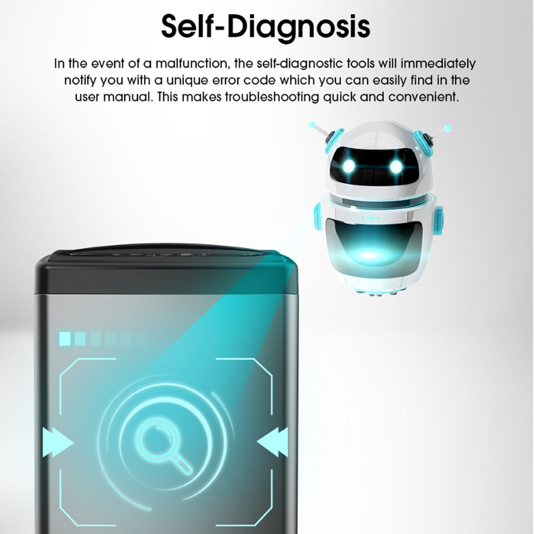 HISENSE 8KG Top Load Washing Machine with HIJAB Mode WTAG8511T | Solid Glass Door | 3D Windmill Impeller | Self Diagnosis | Tub Clean | Small Size Big Power | Washing Machine with 2 Year Warranty