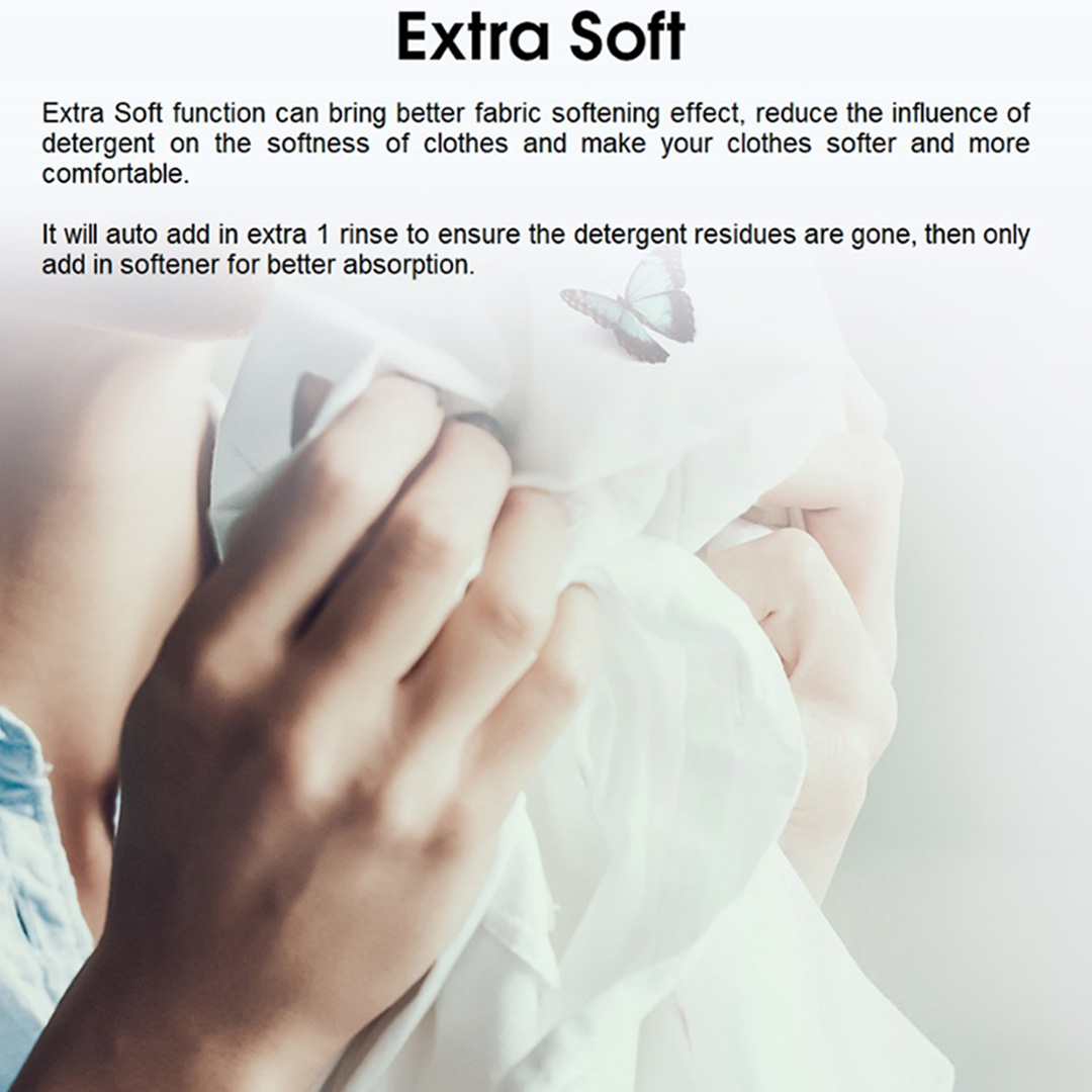 HISENSE 10.5KG Top Load Washing Machine with HIJAB Mode WTJA1101T | Bubble Clean | Soft-Close Tempered Glass | Air Dry | Delicates Mode | Double Magic Filter | Tub Clean | Double Water Flow | Washing Machine with 2 Year Warranty