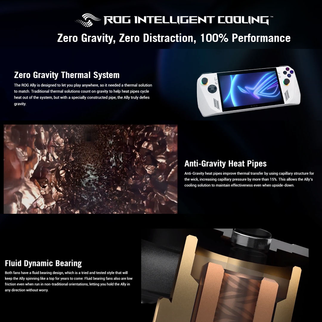 ASUS 16GB+512GB ROG Ally (2023) RC71L-NH005W | Windows 11 | AMD Ryzen™ Z1 Extreme Processor |  40WHrs | Console with 1 Year Warranty