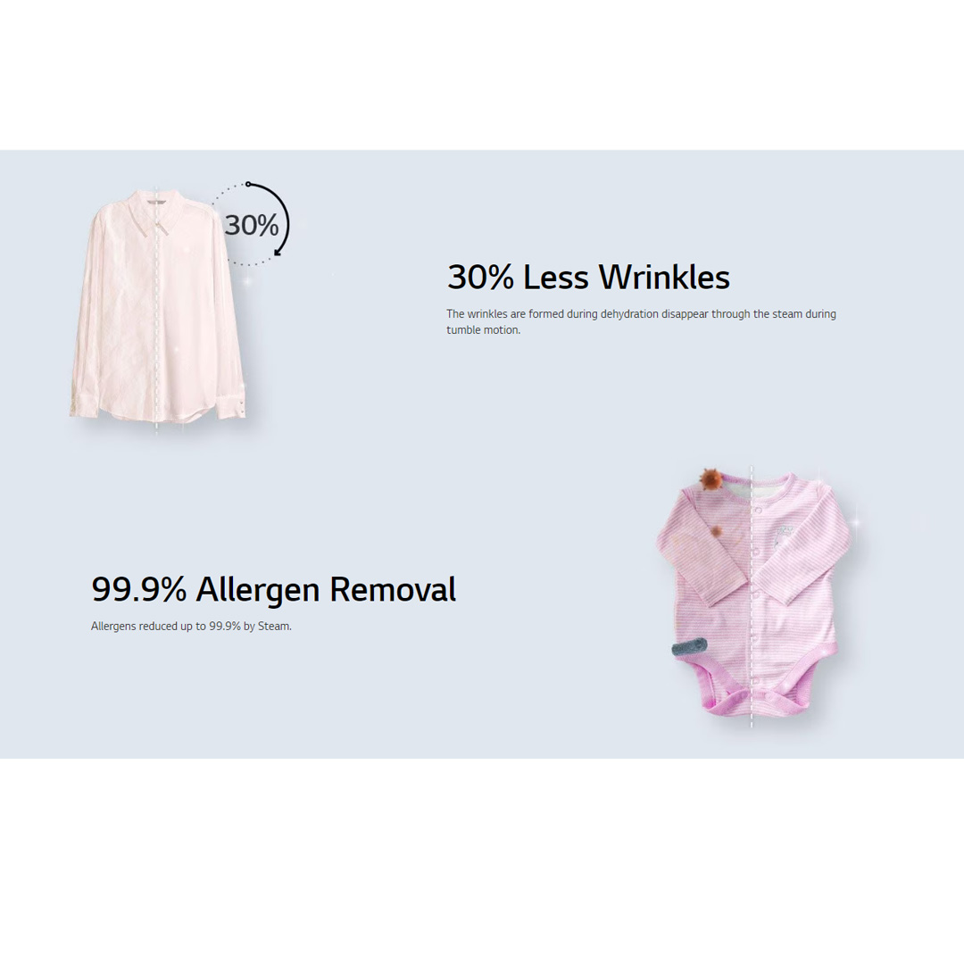 LG 10KG/6KG Front Load Washer Dryer with AI Direct Drive  FV1410H3P | Steam™ | TurboWash™ | 360 Full Stainless Lifter | Washer Dryer with 1 Year Warranty