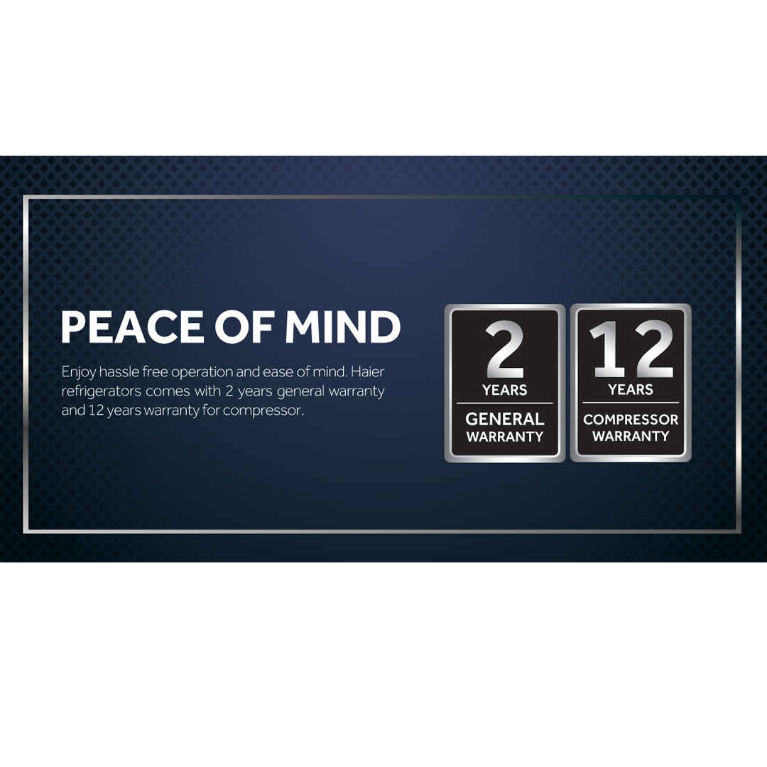 HAIER 340L 2 Doors Top Mount Twin Inverter Refrigerator HRF-389IHG | No Frost | LED Controller | Door Pocket | Ice Maker | Humidity Control | Vegetable Box | Refrigerators with 2 Year Warranty