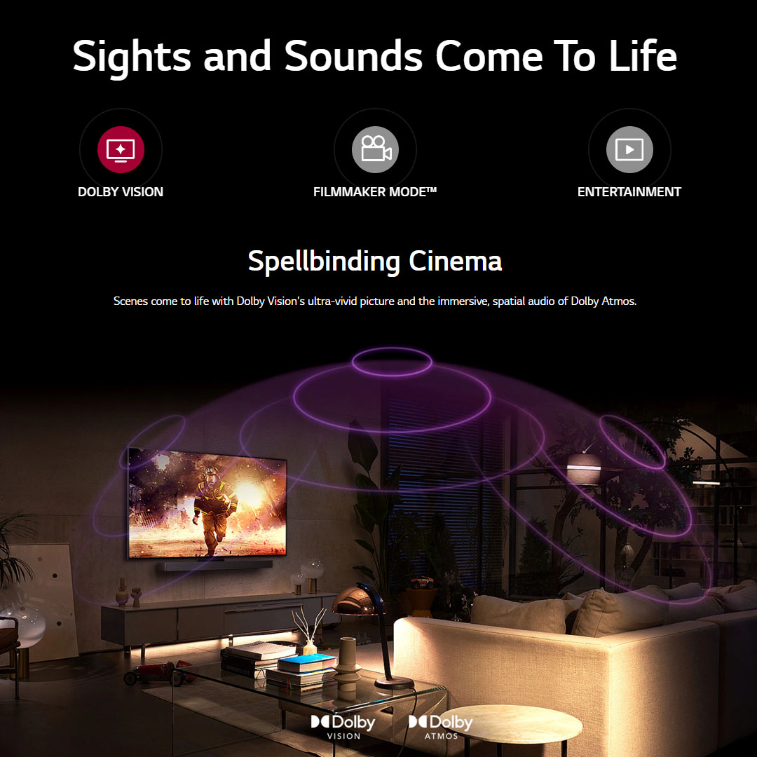 LG 55" 4K UHD Smart TV with AI ThinQ OLED55A3PSA | α7 AI Processor 4K Gen6 | HDR10 | webOS 23 | HDMI | USB | Smart TV with 2 Year Warranty