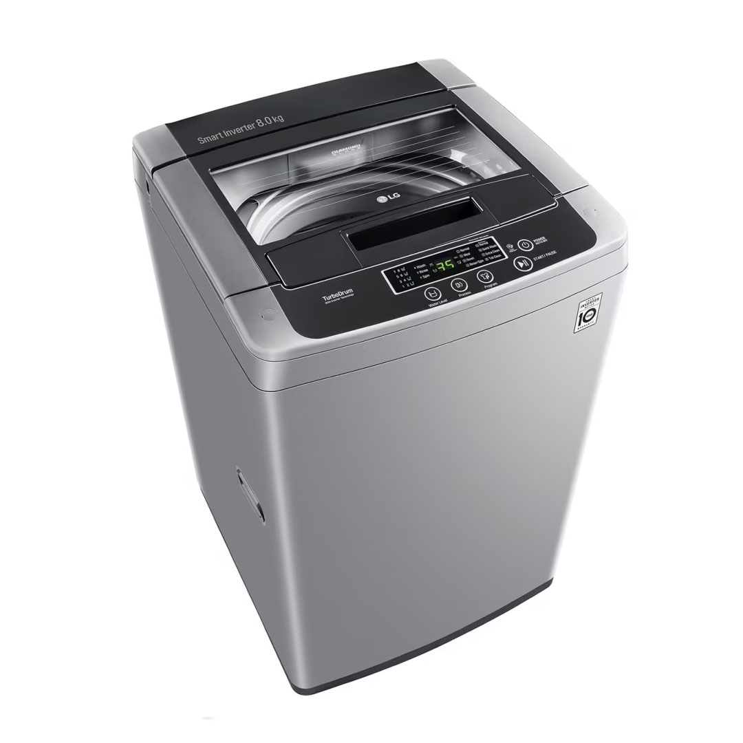 LG 8KG Top Load Smart Inverter Washing Machine T2108VS3M | Smart Motion | TurboDrum | Smart Diagnosis™ | Washing Machine with 1 Year Warranty