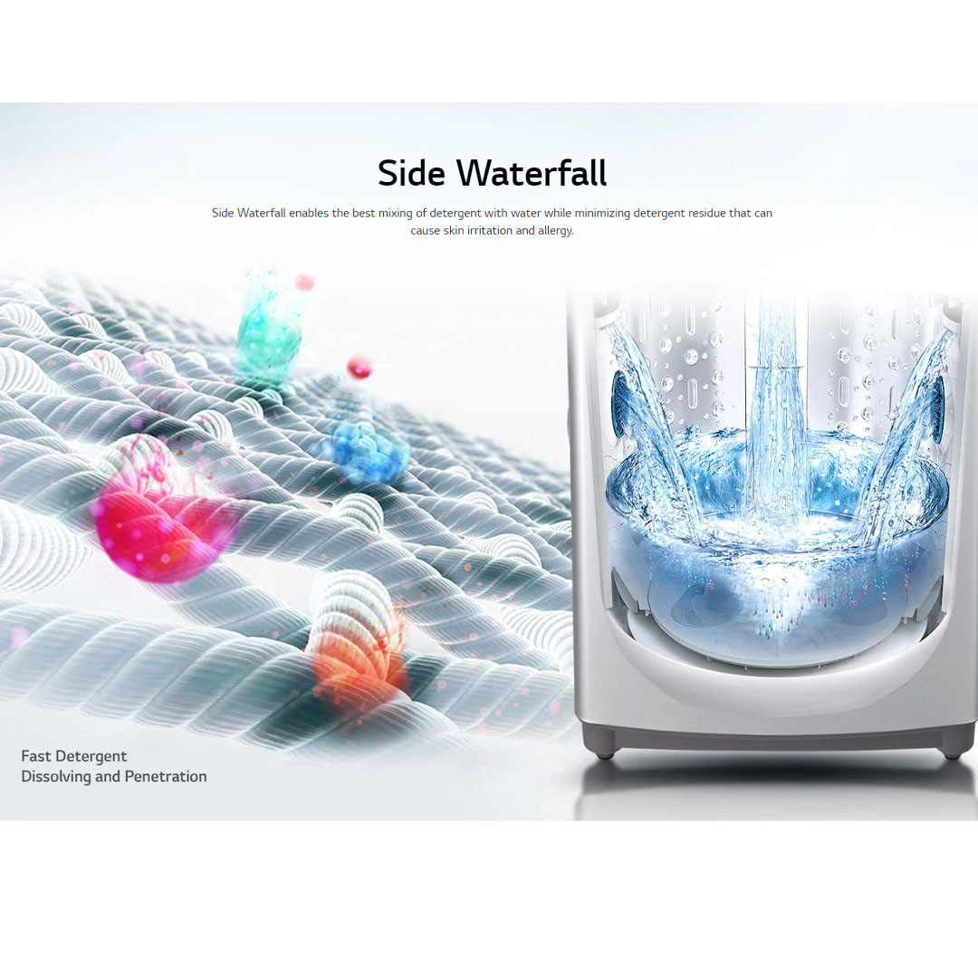 LG 13KG Top Load Smart Inverter Washing Machine T2313VSPM | TurboDrum | Punch+3 | Smart Diagnosis™ | Washing Machine with 1 Year Warranty