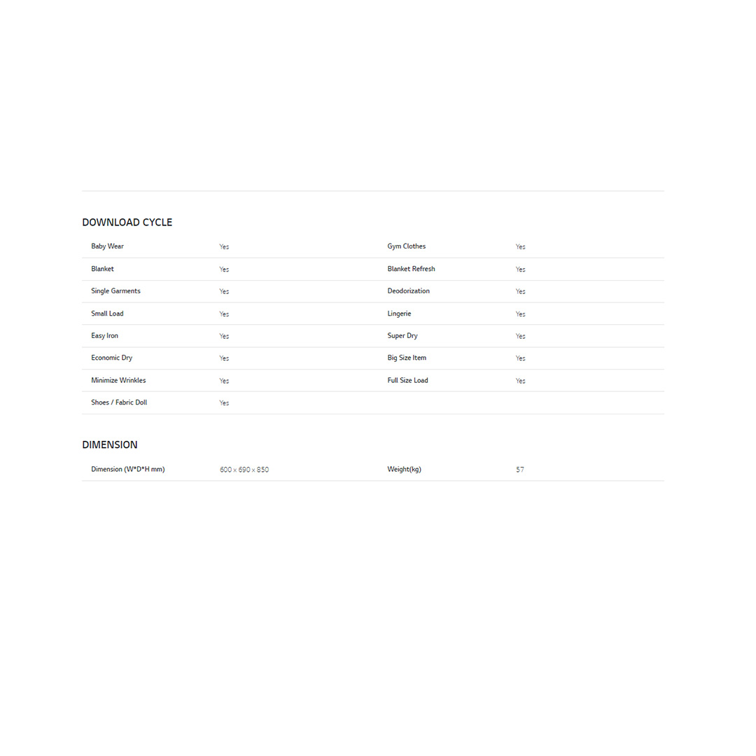 LG 9KG Front Load Heatpump Dryer with Dual Inverter and Auto Cleaning Condenser VD-H9066WS | Quick Dry | LG ThinQ™ | Wi-Fi | Dryer with 1 Year Warranty