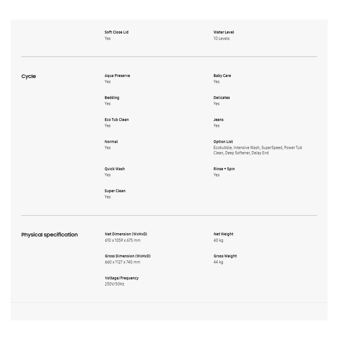 SAMSUNG 11KG Top Load Digital Inverter Washing Machine with Ecobubble WA11CG5745BYFQ | Dual Storm™ | Super Speed | Magic Filter | VRT Technology | Washing Machine With 1 Year Warranty