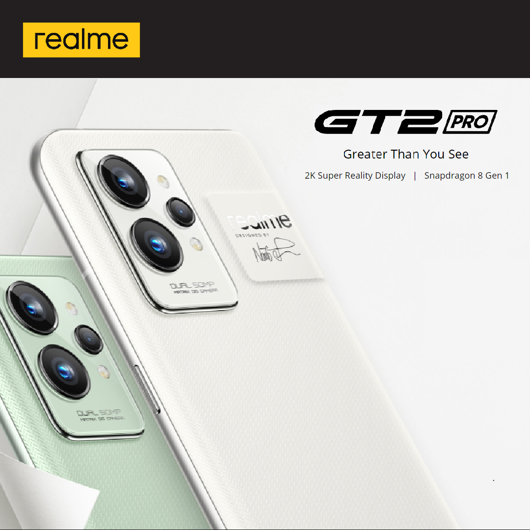 realme GT 2 Pro | 12GB+256GB | 2K Super Reality Display |  Snapdragon 8 Gen 1 | World’s First TCO 9.0 Certified Smartphone | 65W SuperDart Charging | Smartphone with 1 Year Warranty