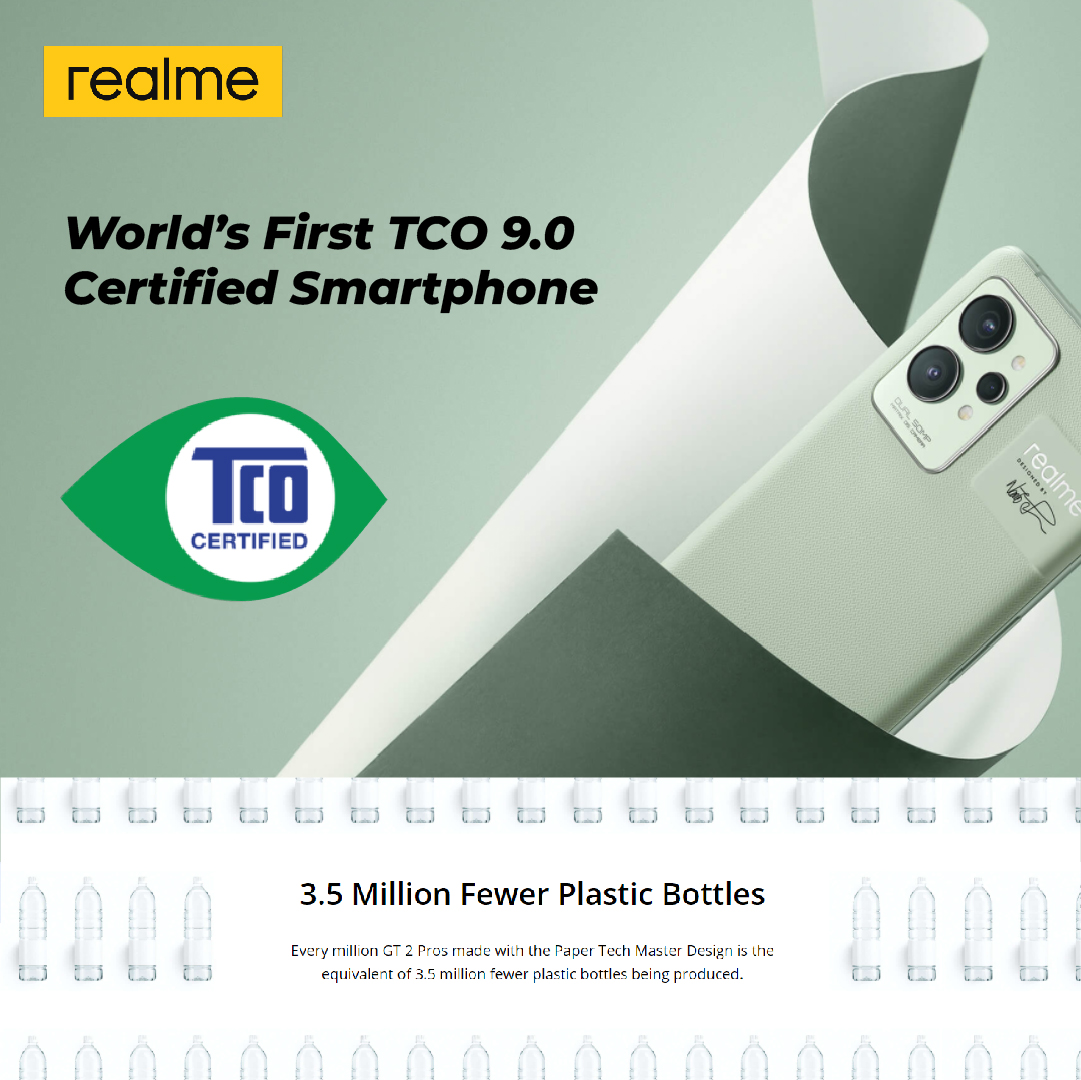 realme GT 2 Pro | 12GB+256GB | 2K Super Reality Display |  Snapdragon 8 Gen 1 | World’s First TCO 9.0 Certified Smartphone | 65W SuperDart Charging | Smartphone with 1 Year Warranty