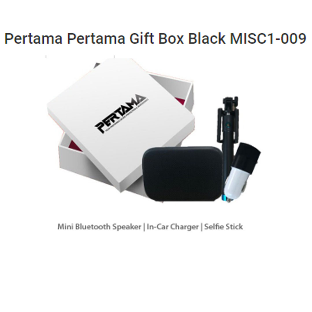 Pertama Pertama Gift Box (Chinese Version) MISC1-009 | Mini Bluetooth Speaker | In-Car Charger | Selfie Stick |