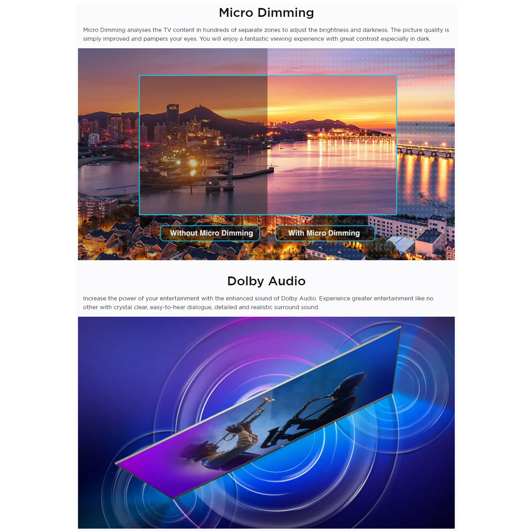 TCL 32" AI Smart Android TV 32S65A | Dolby Audio | AI-IN | Voice Search | Google Assistant | Chromecast Built-in | Built In Youtube & Netflix | Android TV with 2 Years Warranty