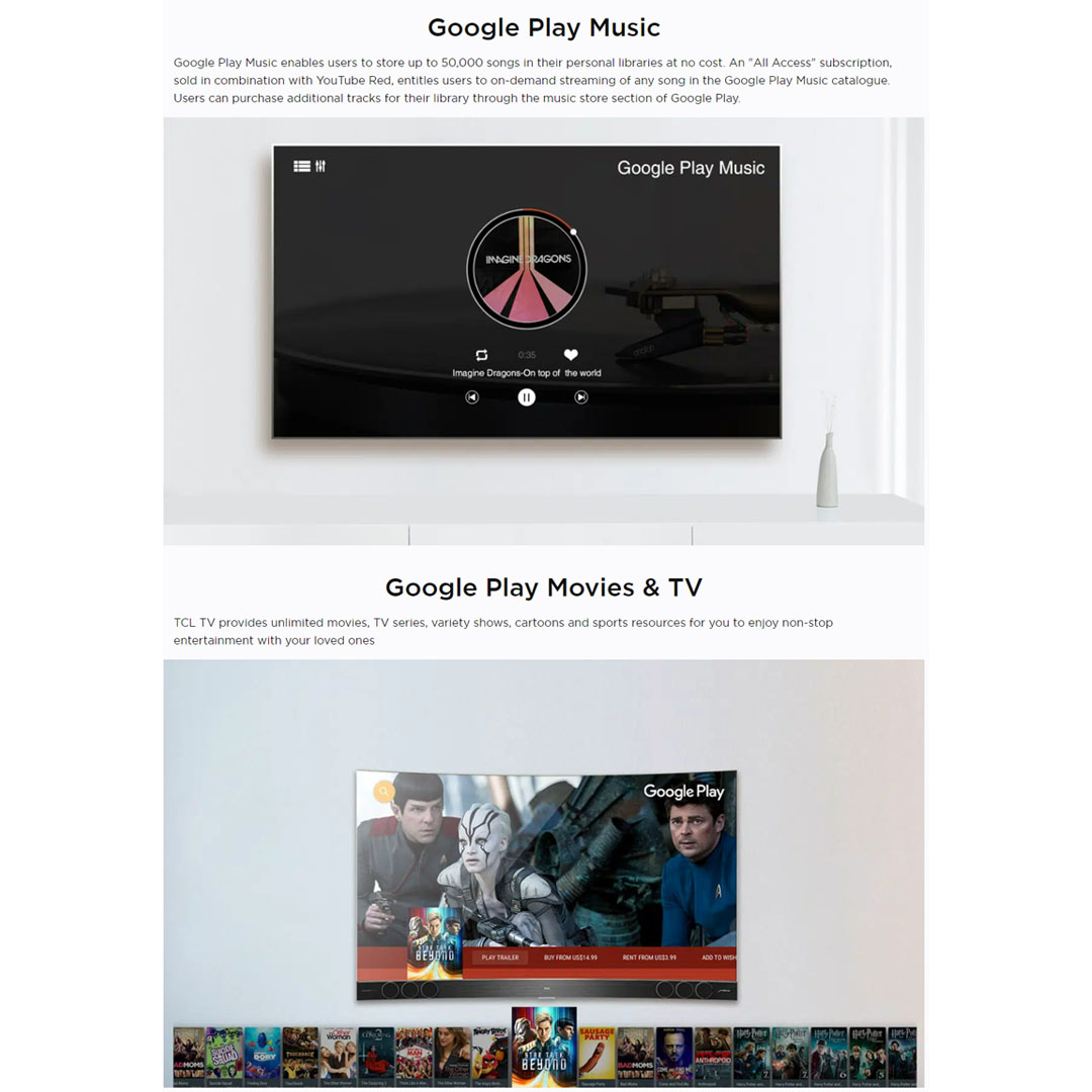 TCL 32" AI Smart Android TV 32S65A | Dolby Audio | AI-IN | Voice Search | Google Assistant | Chromecast Built-in | Built In Youtube & Netflix | Android TV with 2 Years Warranty