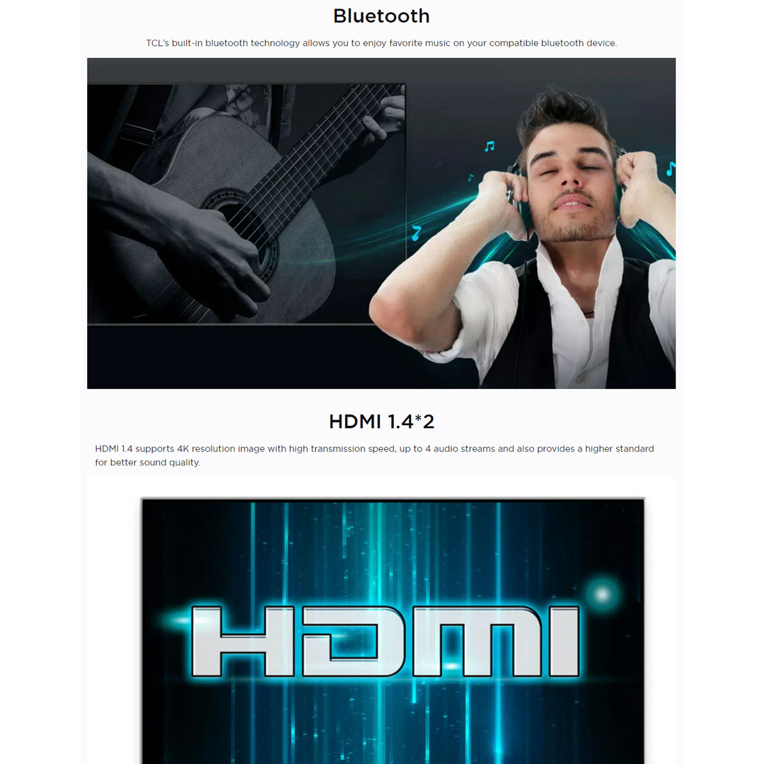 TCL 32" AI Smart Android TV 32S65A | Dolby Audio | AI-IN | Voice Search | Google Assistant | Chromecast Built-in | Built In Youtube & Netflix | Android TV with 2 Years Warranty