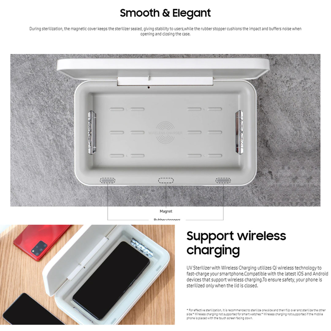 Charging Review Samsung Qi Wireless Charger And Uv Sanitizer