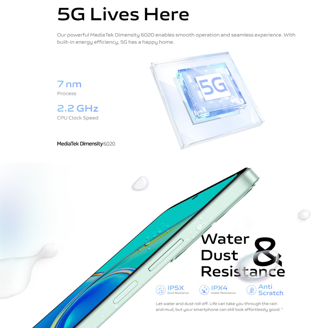 vivo Y36 | 8GB+256GB | Atmospheric Portrait | Funtouch OS 13 | Capacitive Multi-Touch | LCD Display | Bluetooth 5.1 | Fingerprint | E-Compass | Accelerometer | Smartphone  with 1 Year Warranty