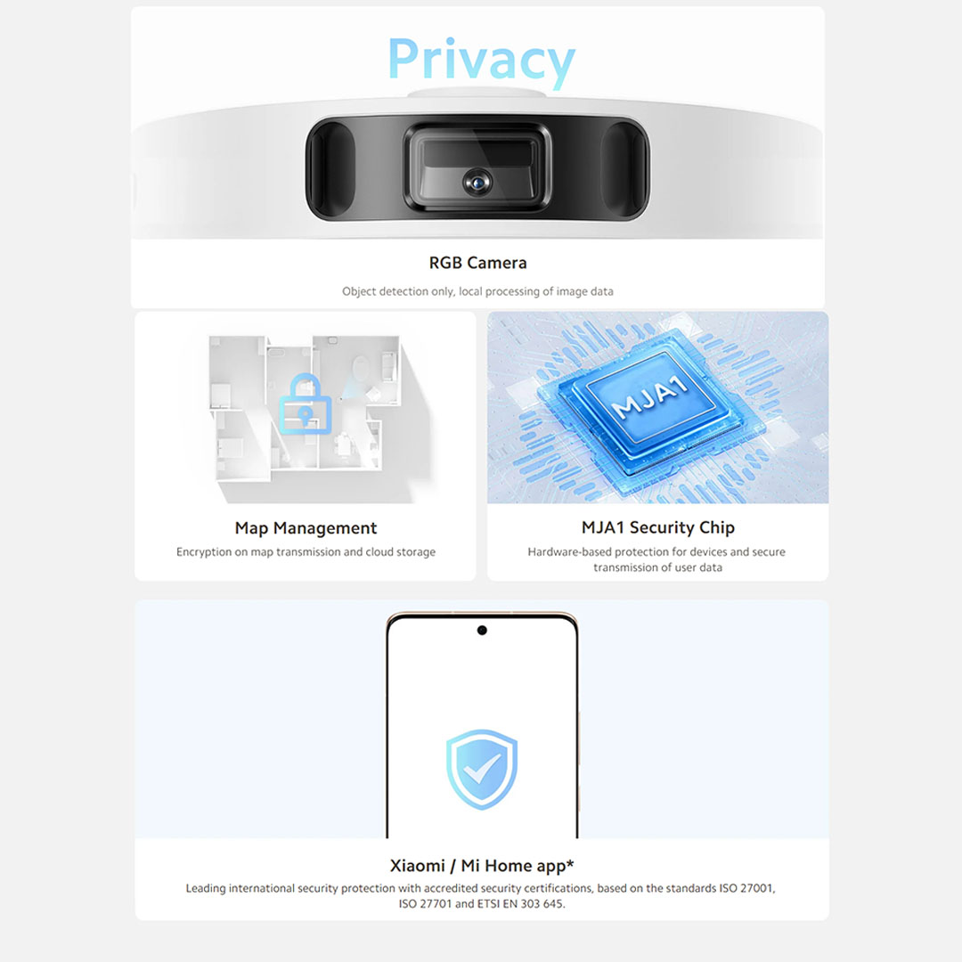 Xiaomi 70W Robot Vacuum X10+ B101GL | Easy To Clean | RGB Camera | Map Management | Xiaomi Home App | S-Mopping Assistant | Auto Pads Lifting | Object Recognition | Laser Navigation | Vacuum with 1 Year Warranty